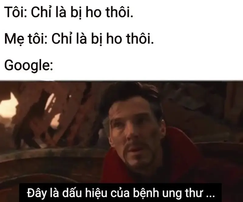 Thả tim cho meme bệnh nhân google giúp bác sĩ, dược sĩ cười vui nhẹ nhàng