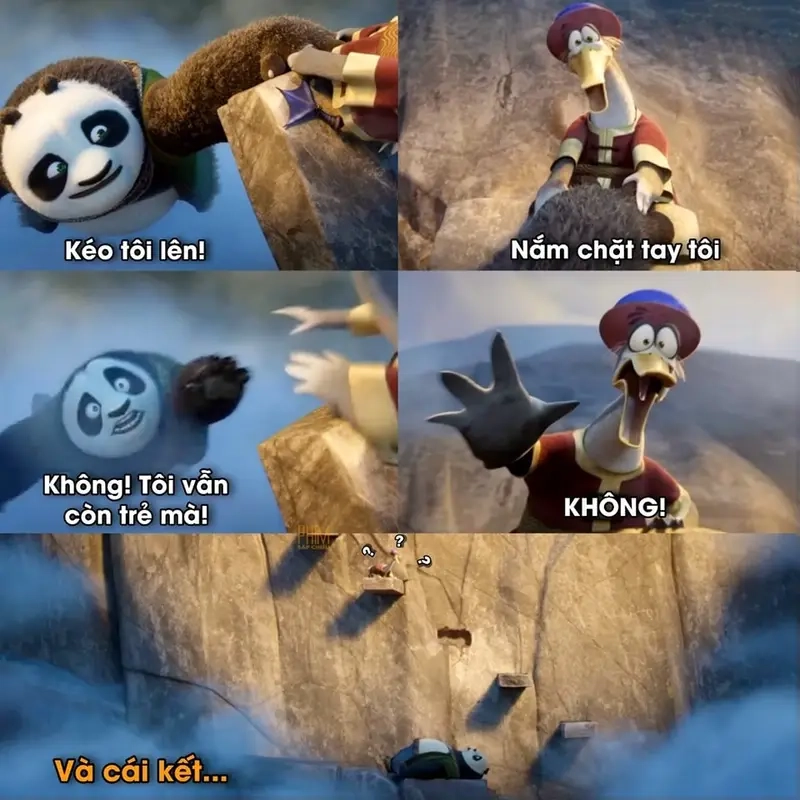 Meme gấu trúc Po (Kungfu Panda) trong meme nhân vật hoạt hình, game thu hút mọi người