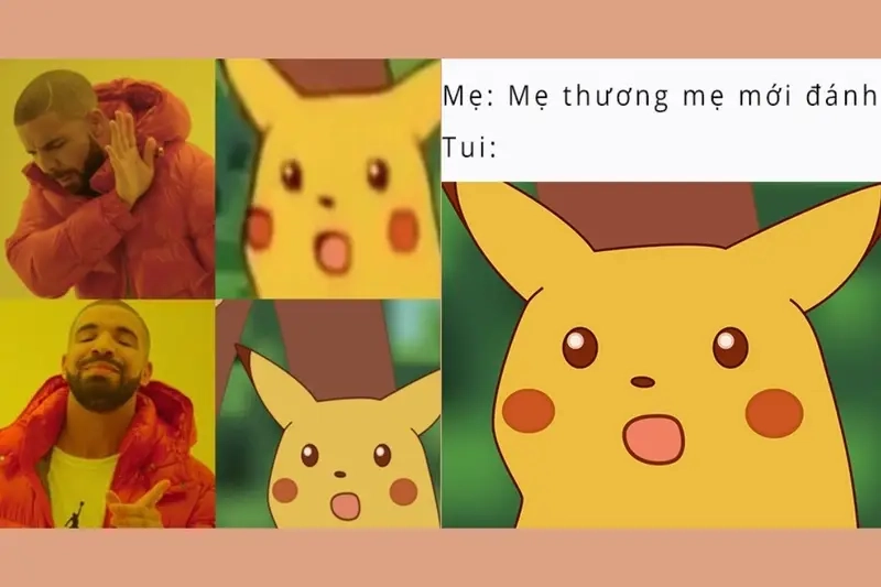 Meme Pokemon tạo nên sự gần gũi cho meme nhân vật hoạt hình, game