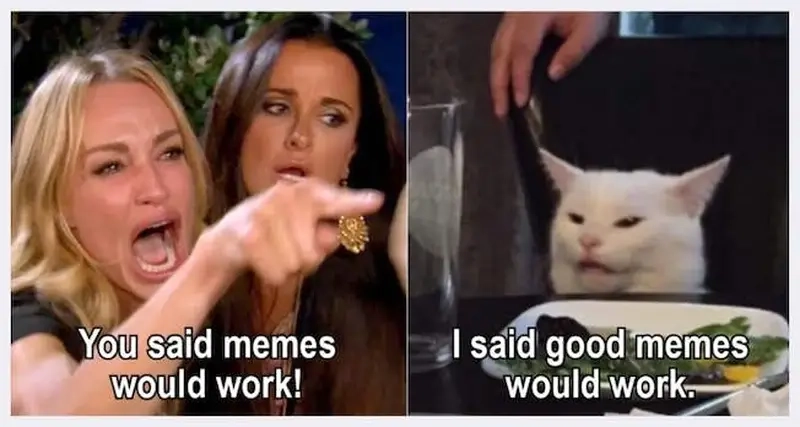Meme nhân vật quốc tế nổi bật với meme woman yelling at a cat hài hước