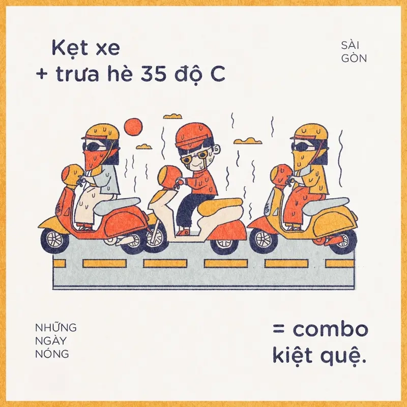 Khi meme kẹt xe Sài Gòn làm bạn muốn “phát điên”