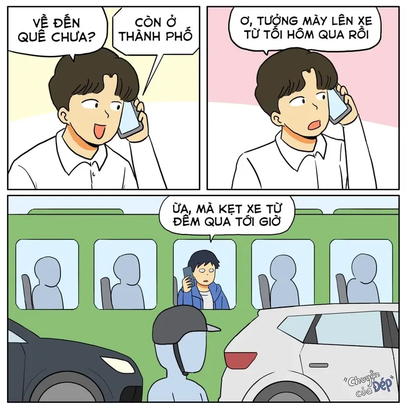 Chuyện hài hước trong meme kẹt xe Sài Gòn quen thuộc