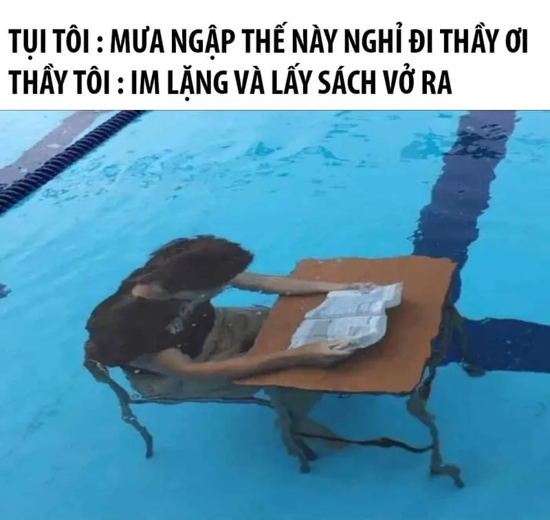 Meme Sài Gòn và cảnh vật hài hước meme mưa ngập