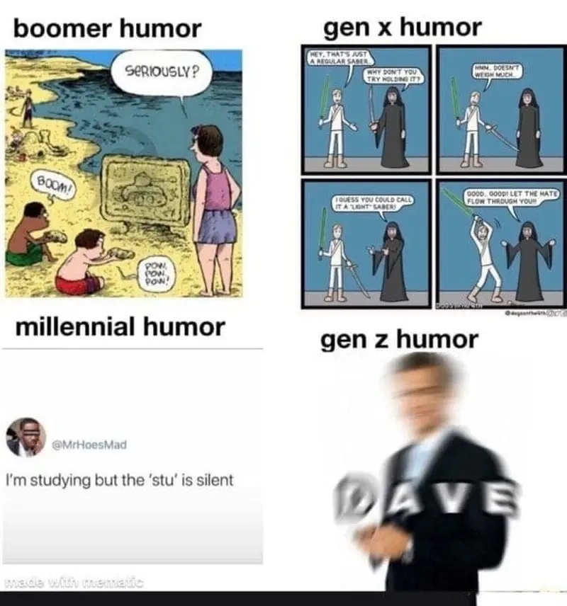 Cập nhật meme Boomer vs Gen Z meme so sánh thế hệ hot nhất