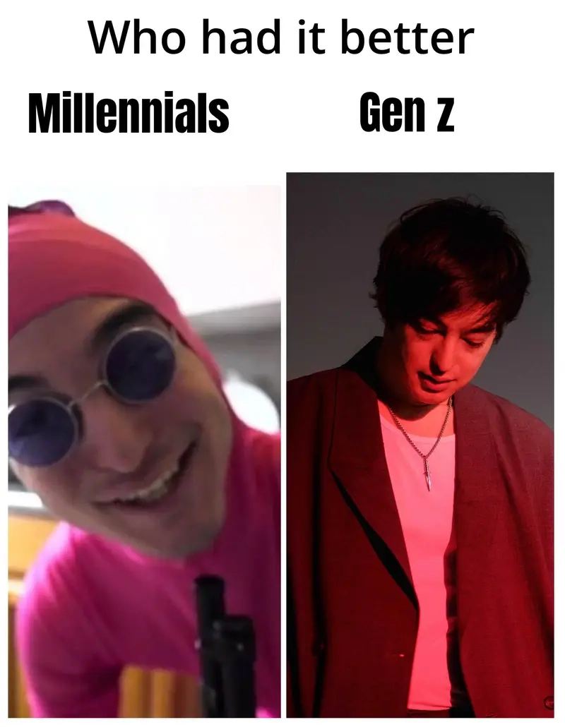 Meme Gen Z vs Millennials độc đáo trong meme so sánh thế hệ