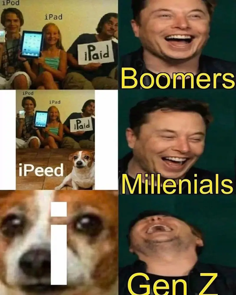 Meme Boomer vs Gen Z vui nhộn meme so sánh thế hệ đặc sắc