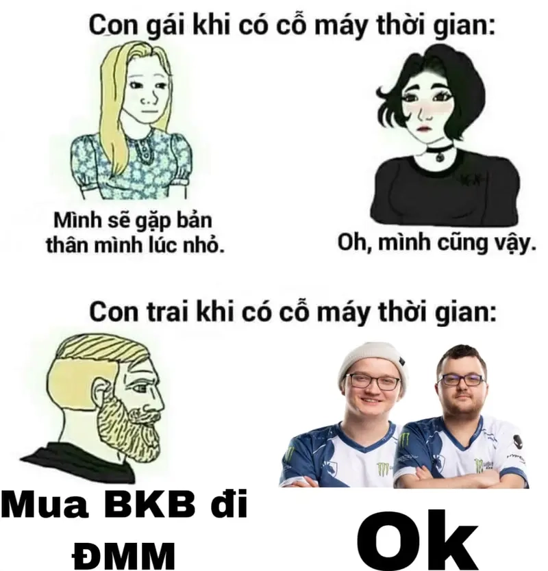 Meme về thời gian hài hước nhưng chứa đựng nhiều triết lý sâu sắc