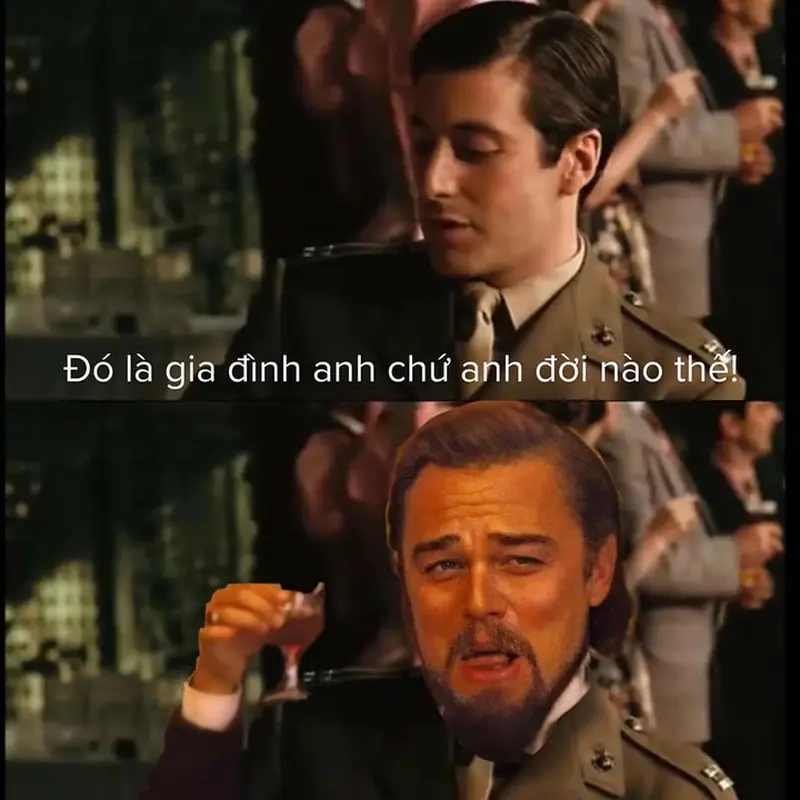 Meme Bố Già (The Godfather) là hình ảnh kinh điển gắn liền với quyền lực và hài hước