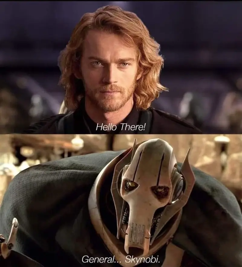 Cười vui với meme Star Wars (hello there) và nhân vật kinh điển