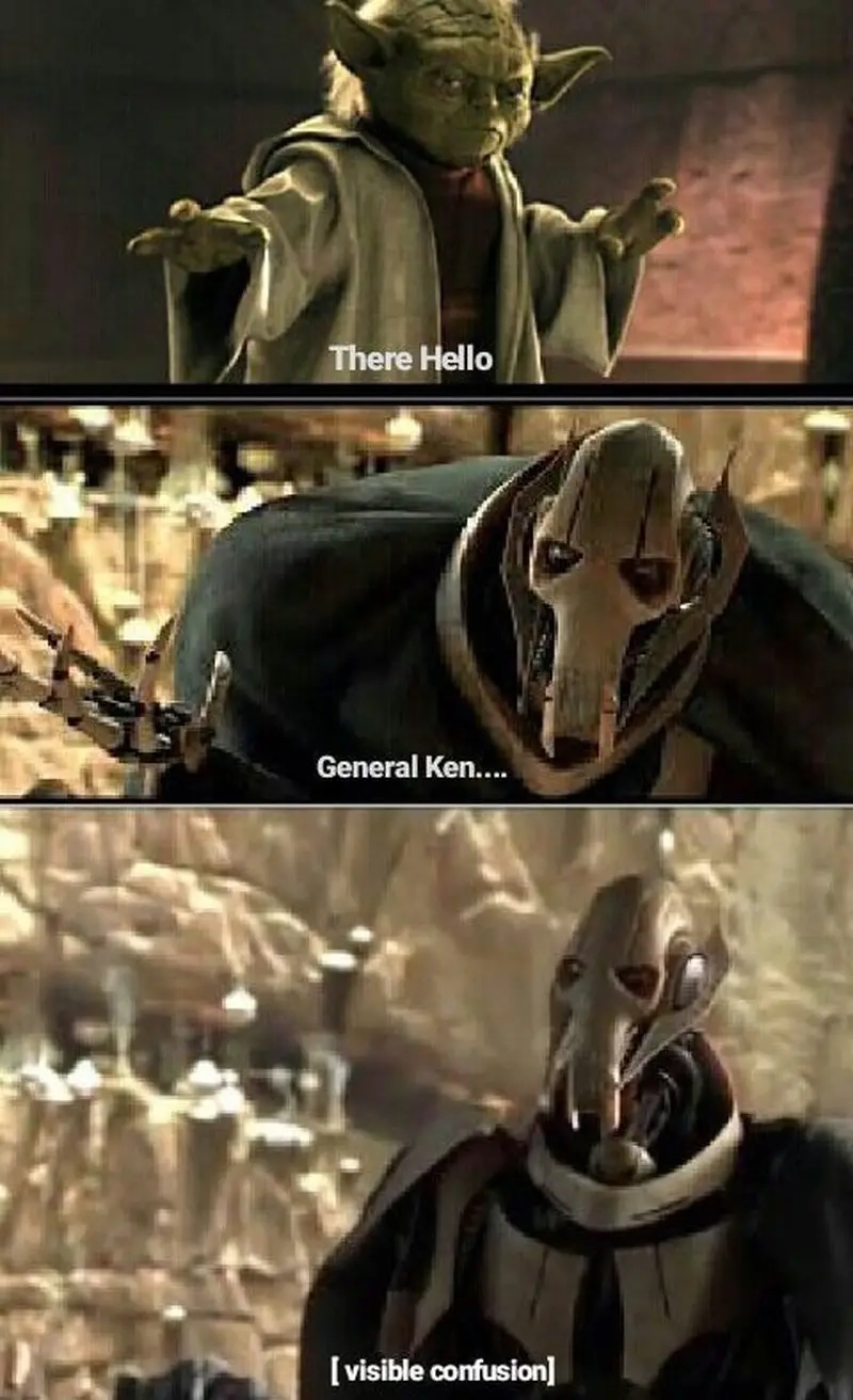 Meme Star Wars (hello there) gắn liền với văn hóa mạng không thể thiếu