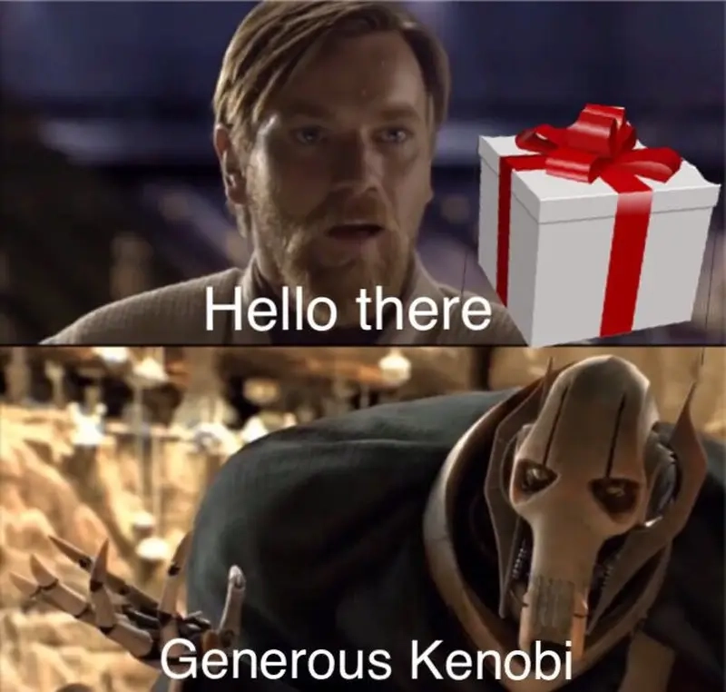 Xem meme Star Wars (hello there) để hòa mình vào thế giới hài hước của fan