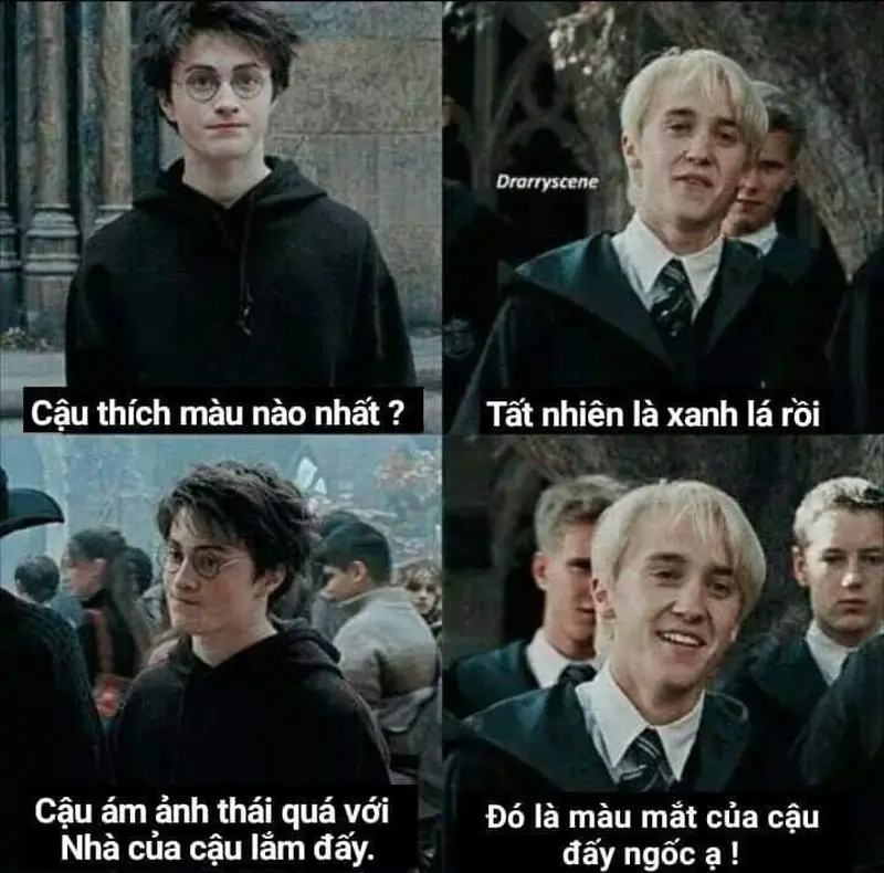 Meme Harry Potter (các nhà) giúp bạn hiểu hơn về các phe phái ma thuật
