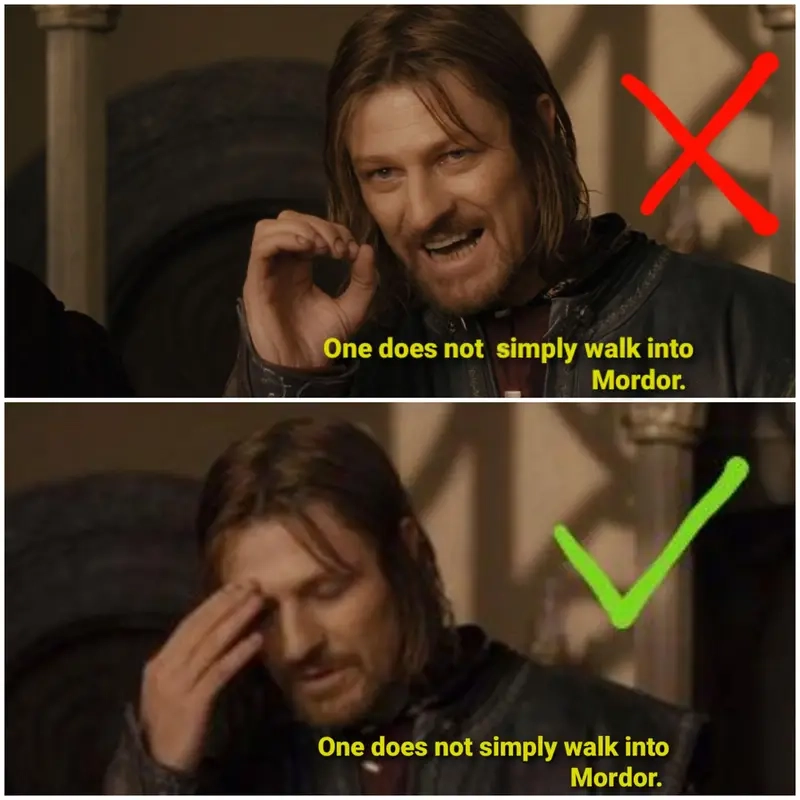 Meme Chúa Nhẫn (one does not simply) giúp bạn thể hiện quan điểm theo cách dí dỏm