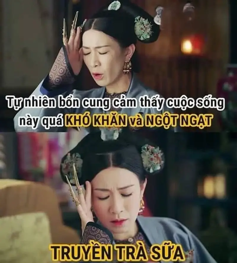 Meme trà sữa giúp fan trà sữa giải trí hiệu quả
