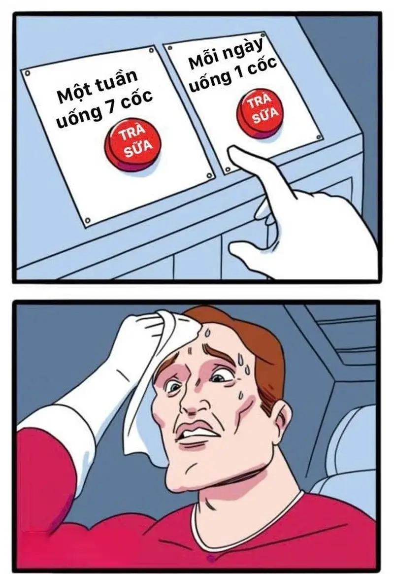 Biểu cảm đặc trưng trong meme trà sữa thu hút fan yêu trà sữa