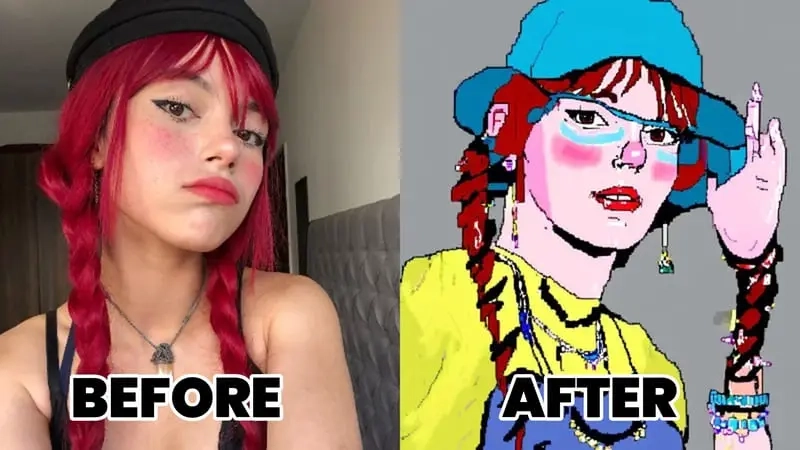 Meme về chăm sóc sắc đẹp khi thấy khác biệt trước và sau makeup