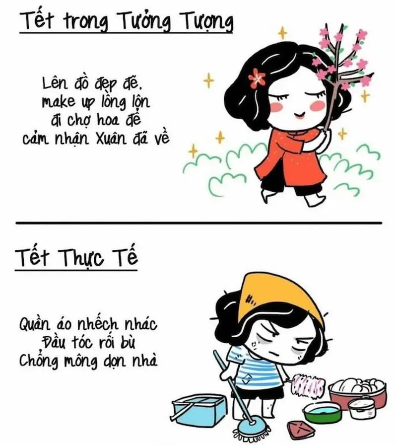 Gửi meme dọn nhà để giải trí cùng công việc nhà không hồi kết