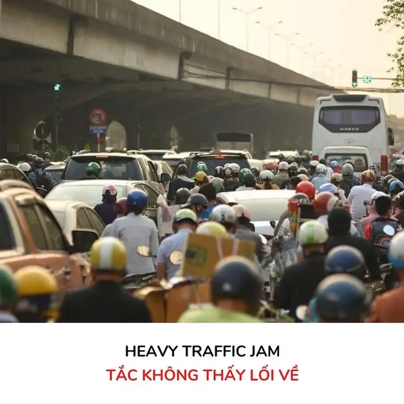 Khi meme tắc đường Hà Nội / Sài Gòn là nỗi ám ảnh mỗi sáng