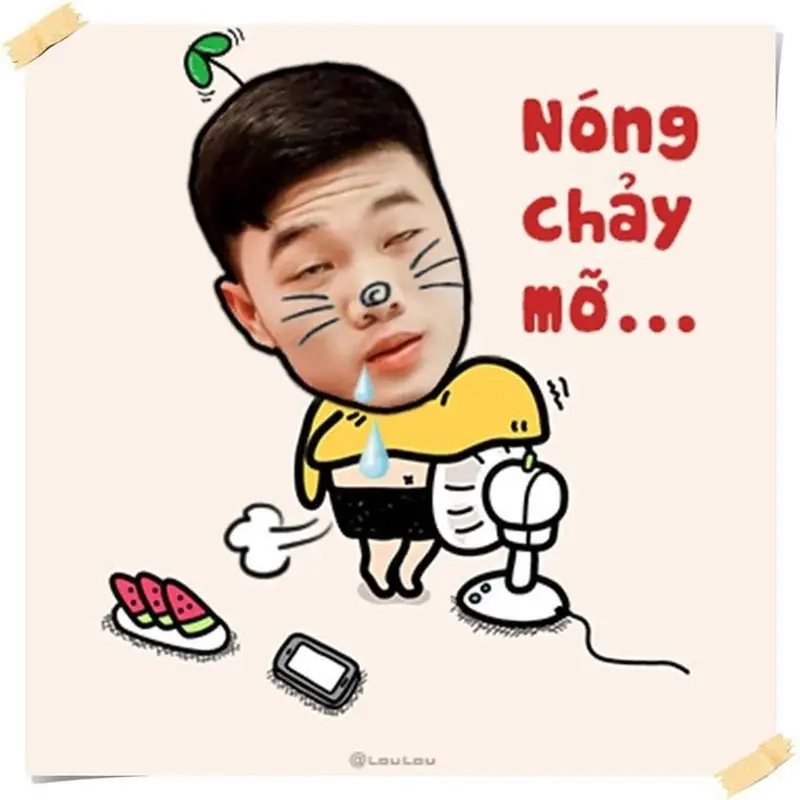 Meme trời nóng chảy mỡ như bức tranh sống động của mùa hè Việt Nam