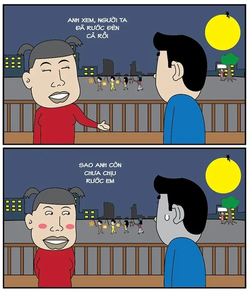 Meme Trung Thu dễ thương, giúp lan tỏa không khí ấm áp