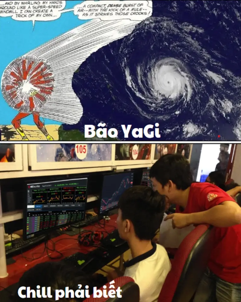 Meme về Sự kiện xã hội, tin tức nổi bật với meme bão