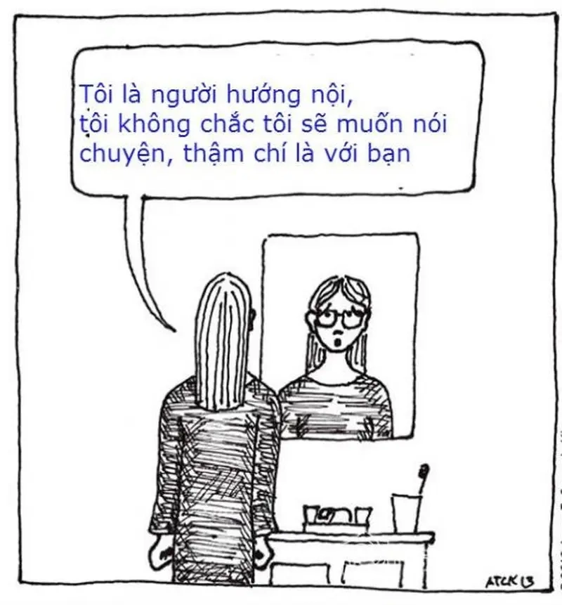 Từ chối lời mời nhưng thấy có lỗi meme hướng nội