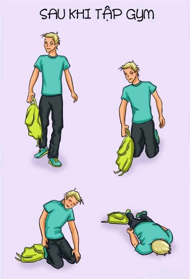 Khi meme tập gym ngày đầu nói hộ nỗi đau toàn thân