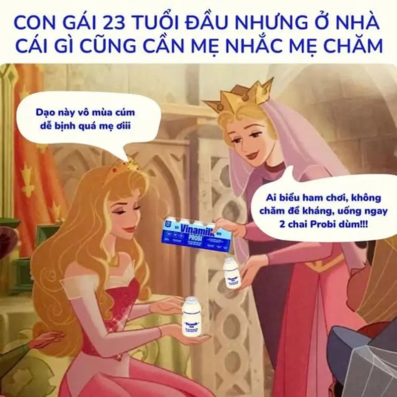Meme bệnh vặt và combo ho – sốt – mệt – nằm nguyên ngày