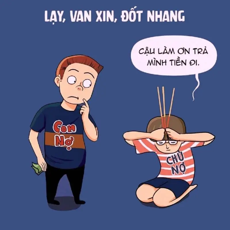 Meme đòi nợ hài hước giúp giảm căng thẳng chuyện tiền bạc