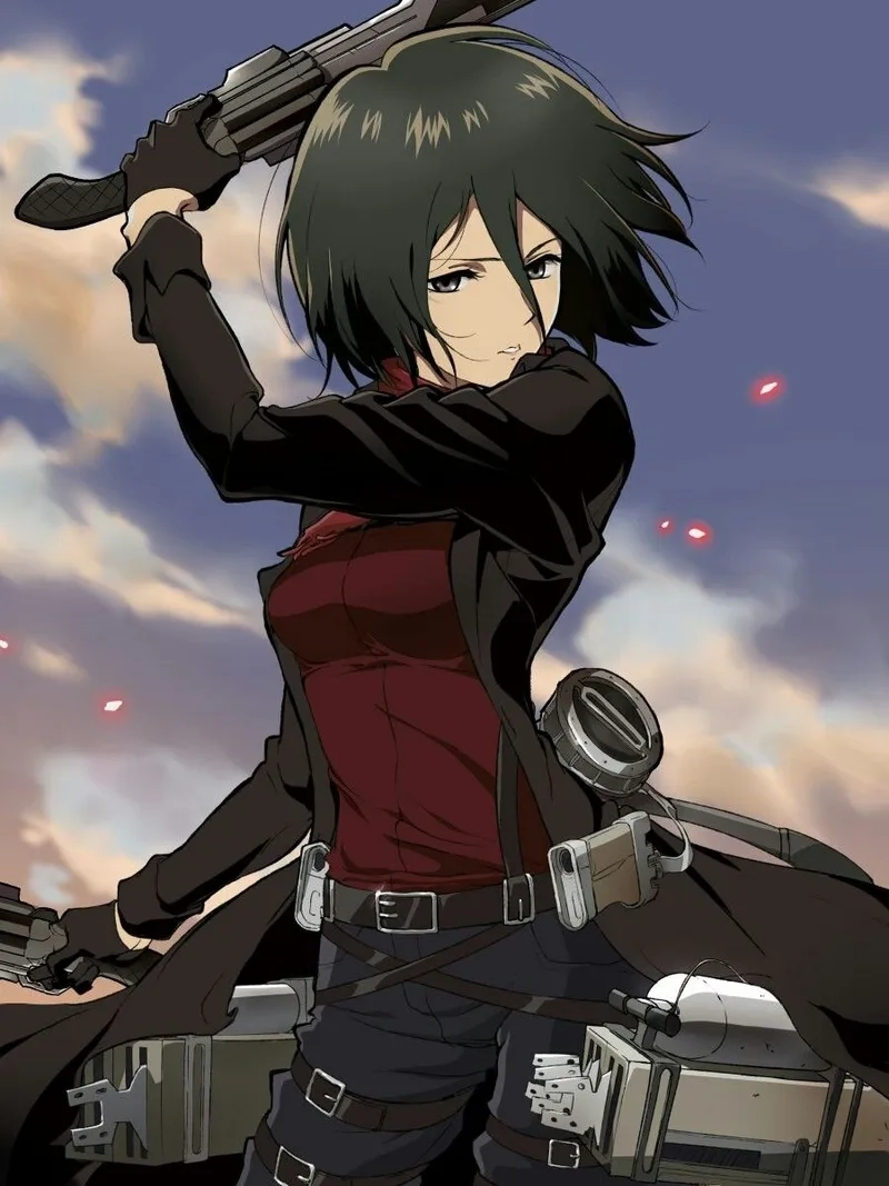 Mikasa attack of titan luôn xuất hiện với vẻ lạnh lùng đầy mê hoặc