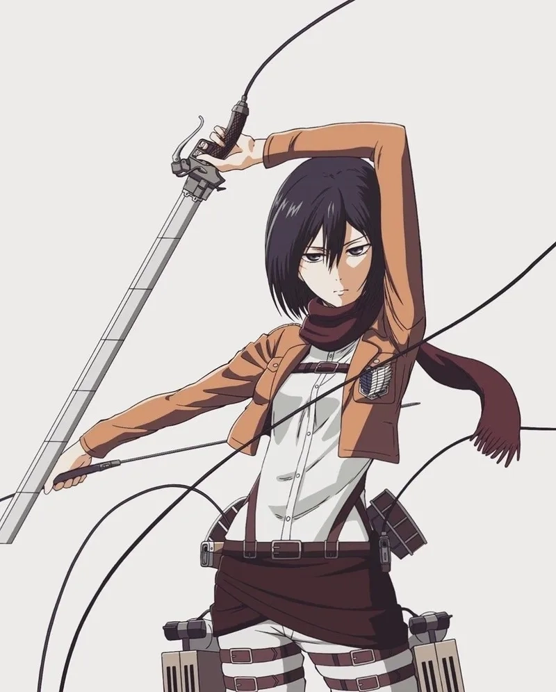 Mikasa eyes toát lên vẻ quyết đoán và đau thương