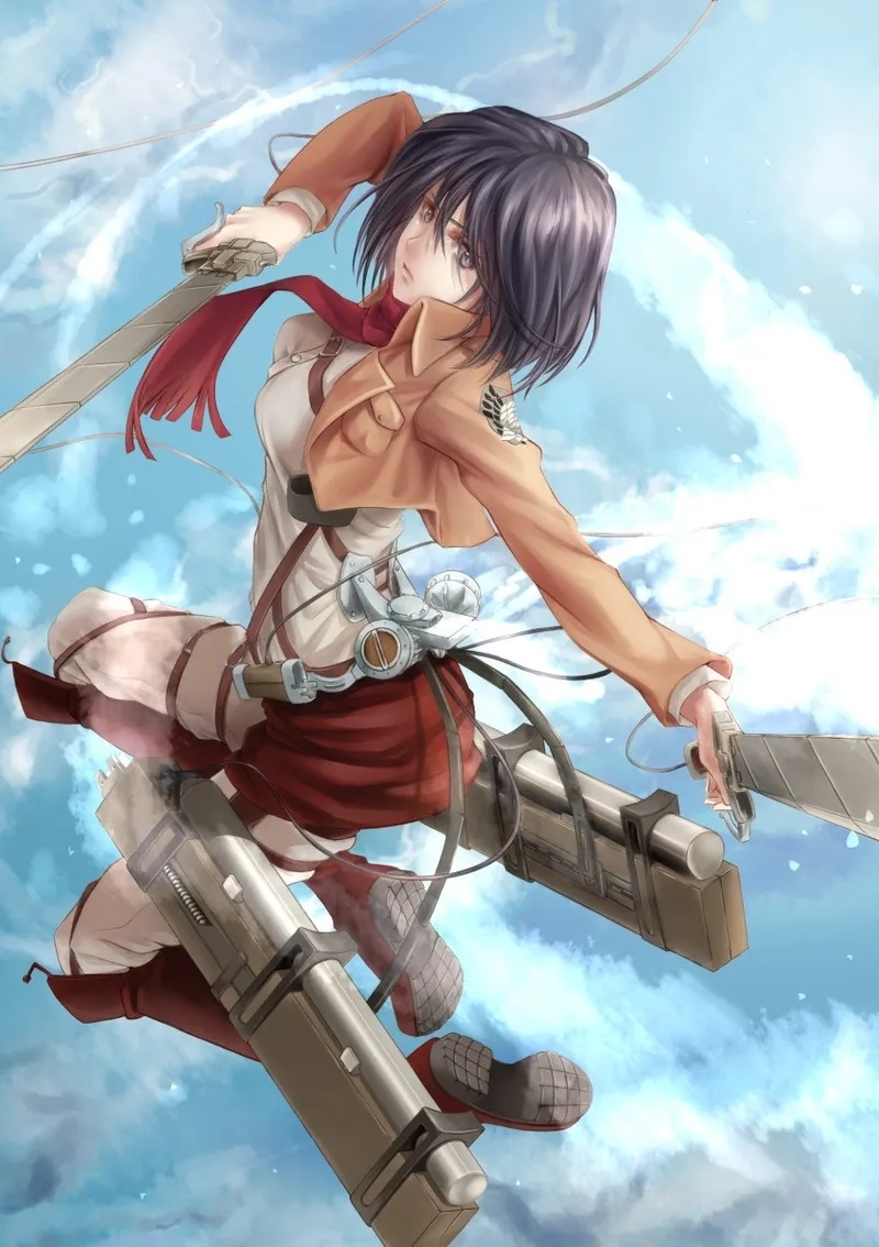 Cosplay mikasa tái hiện hình tượng nữ chiến binh cực ngầu