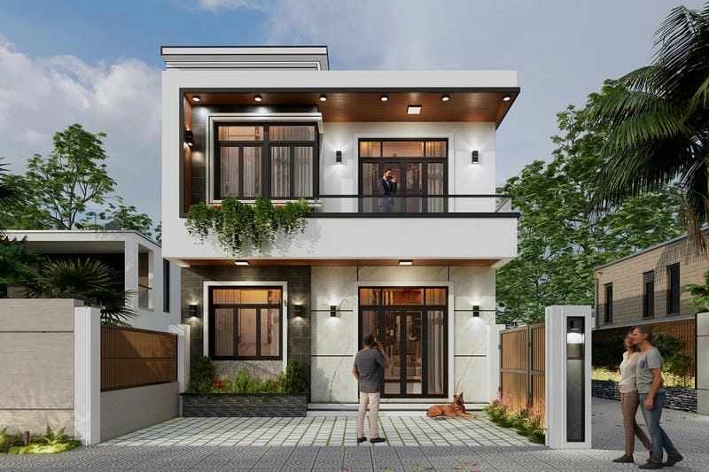 Mê mẩn mẫu nhà ngang 7m nhỏ gọn sang trọng