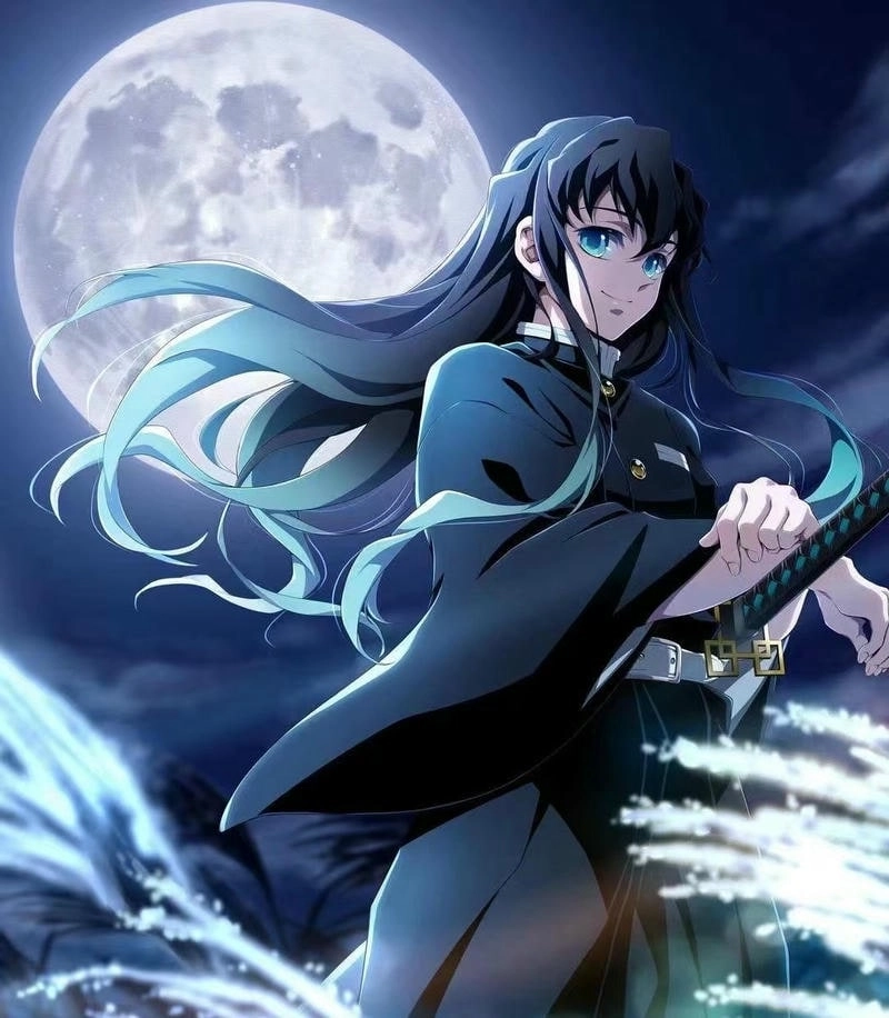 Ảnh Muichiro 6 múi thường xuất hiện trong fanart, thể hiện hình ảnh trưởng thành và phong độ của Hà Trụ