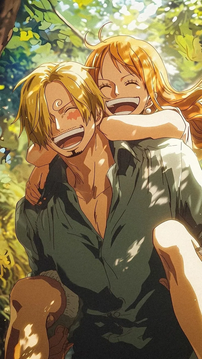 Ảnh đẹp Nami Luffy One Piece trong mọi hành trình
