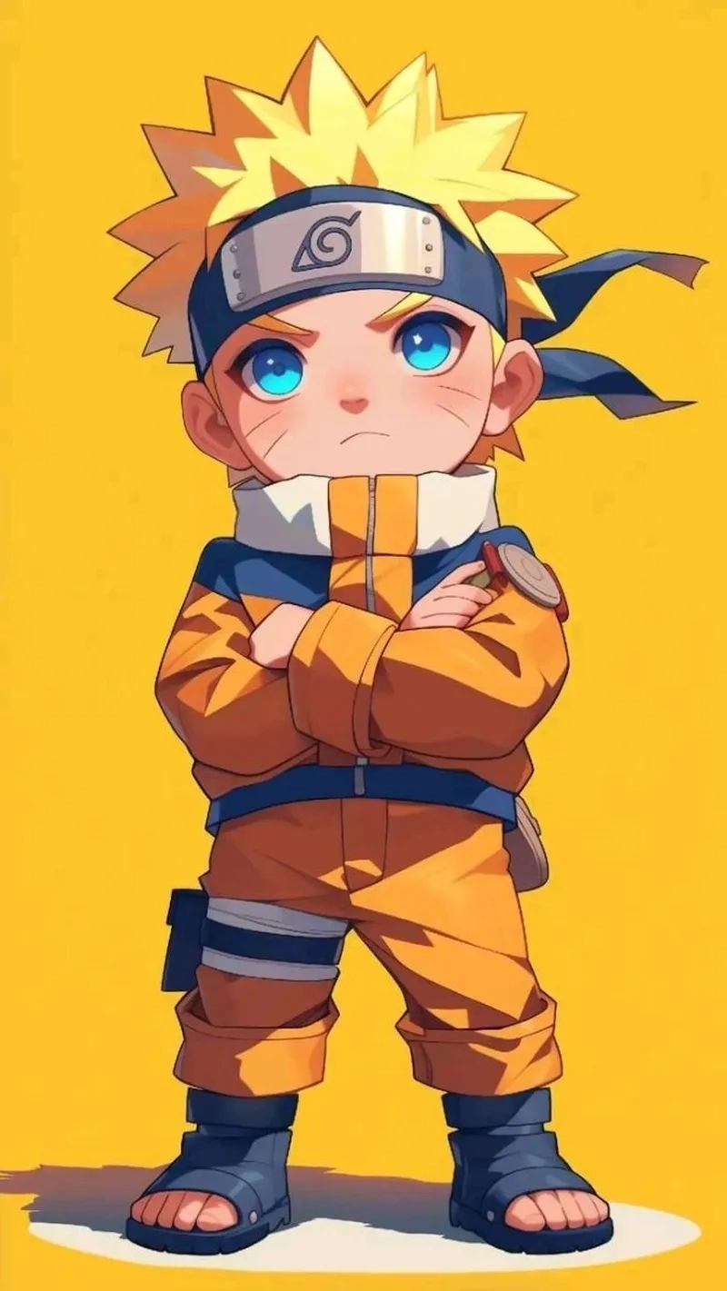 Phong cách chiến đấu trong Naruto chibi ngầu đầy năng lượng