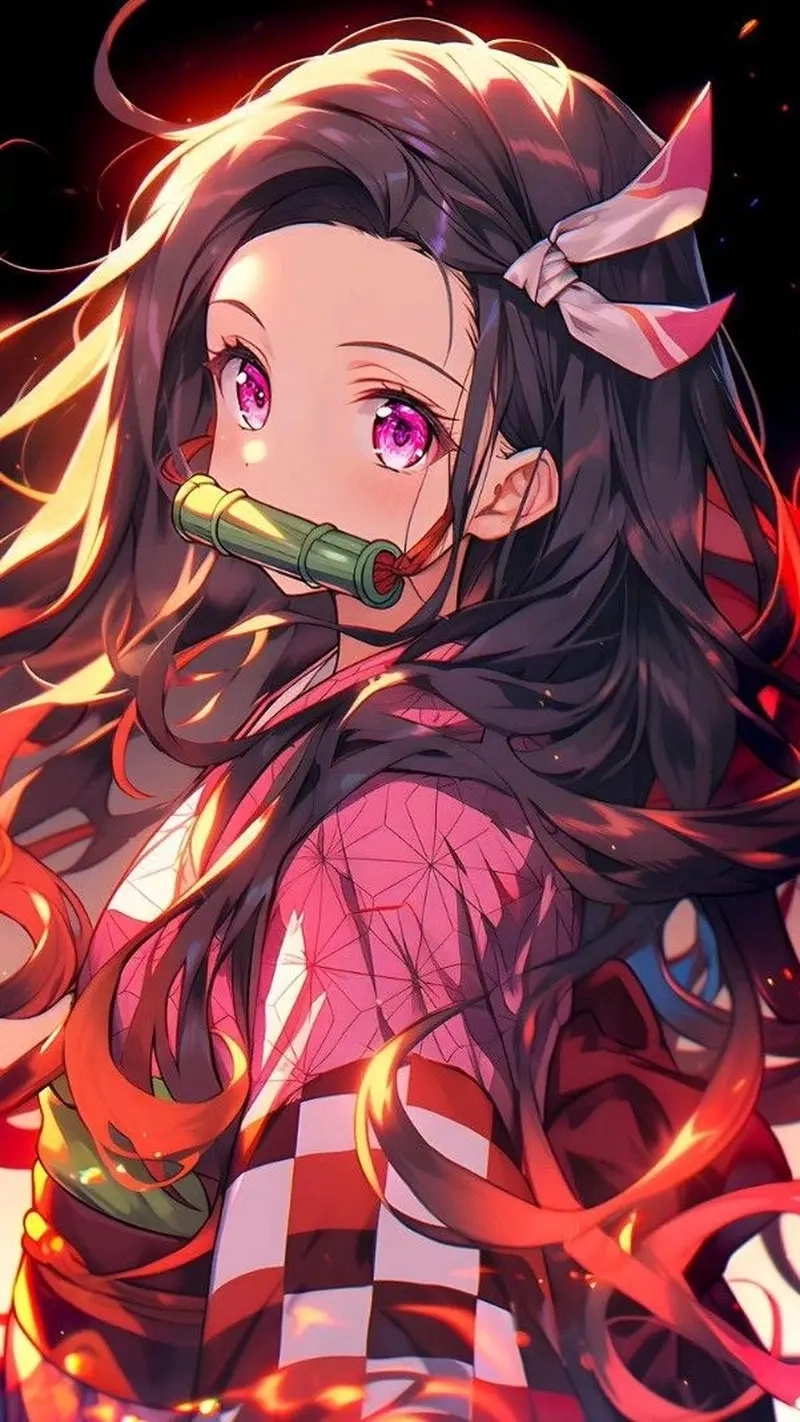 Ảnh của Nezuko luôn là lựa chọn tuyệt vời cho avatar và hình nền điện thoại