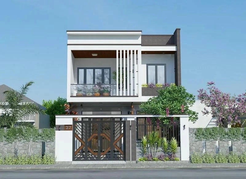 mẫu nhà 1 trệt 1 lầu 4x15 tối ưu hóa diện tích tiện dụng