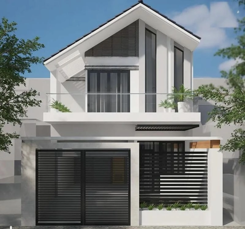 mẫu nhà 1 trệt 1 lầu 5x11 thiết kế gọn gàng hợp túi tiền