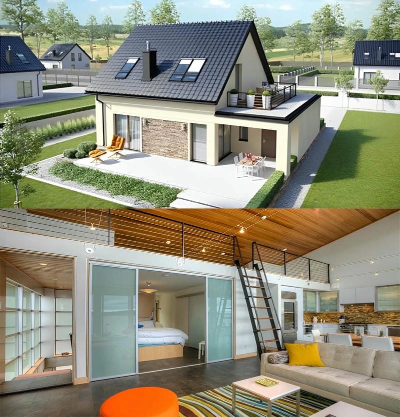 Khám phá mẫu nhà phố 1 tầng sang trọng chi phí hợp lý