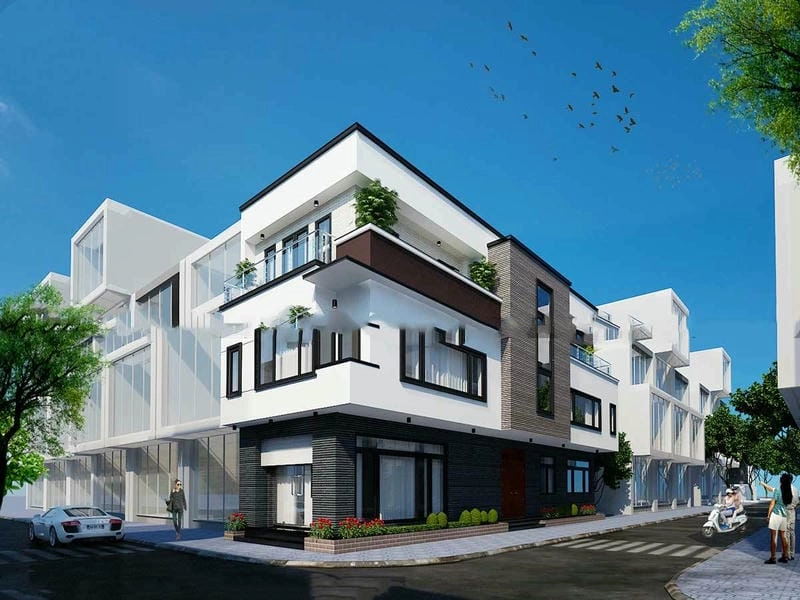 Tận dụng hai hướng với mẫu nhà 2 mặt tiền trước và sau