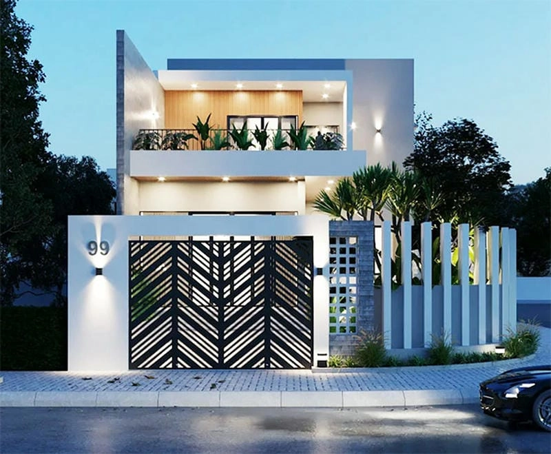 Gợi ý thiết kế hiện đại từ nhà sân thượng đẹp