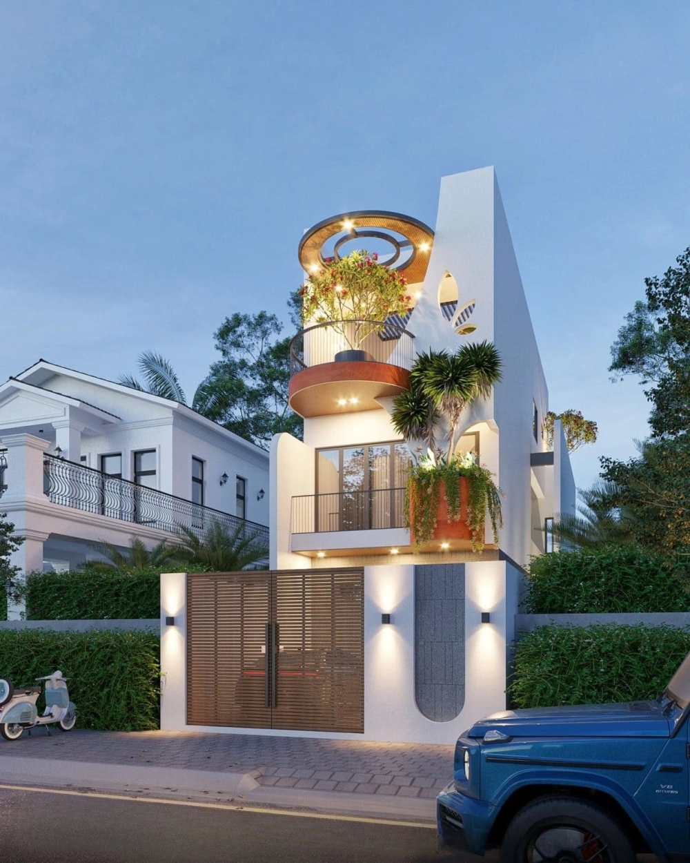 Chiêm ngưỡng mẩu nhà phố đẹp hiện đại