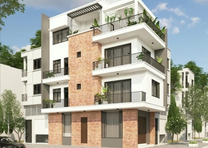 mặt tiền nhà phố 4m 4 tầng phù hợp khu đất nhỏ đô thị