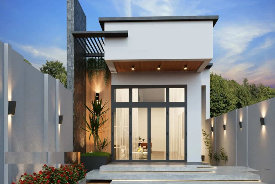 Ngắm nhìn mẫu nhà cấp 4 đẹp 5x20 2 phòng ngủ sang trọng
