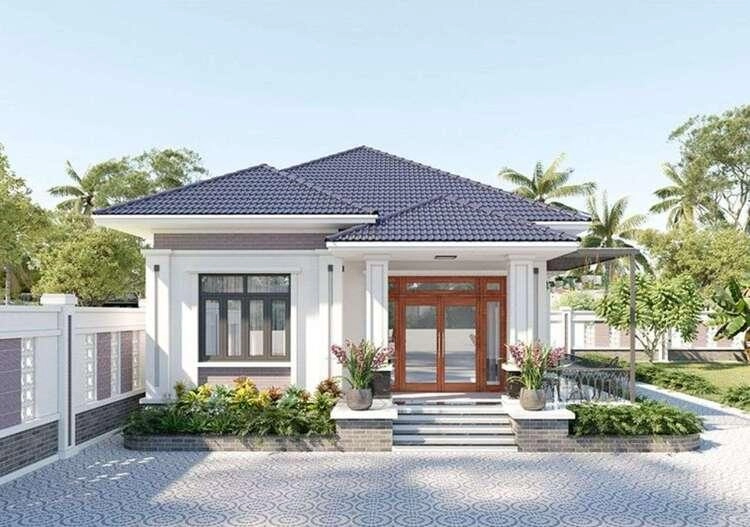Chiêm ngưỡng mẫu nhà cấp 4 phòng khách liền bếp hiện đại