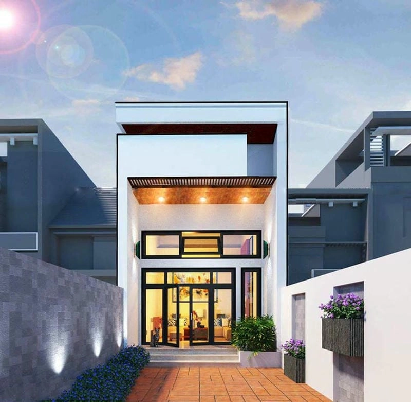 Gợi ý mẫu mặt tiền nhà cấp 4 hiện đại thiết kế tinh tế