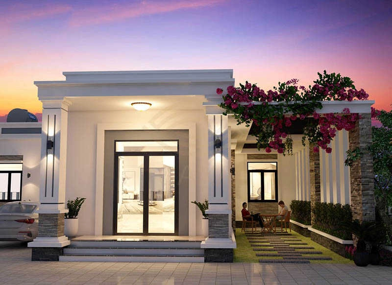 Khám phá mẫu nhà cấp 4 hiện đại 5x20 3 phòng ngủ