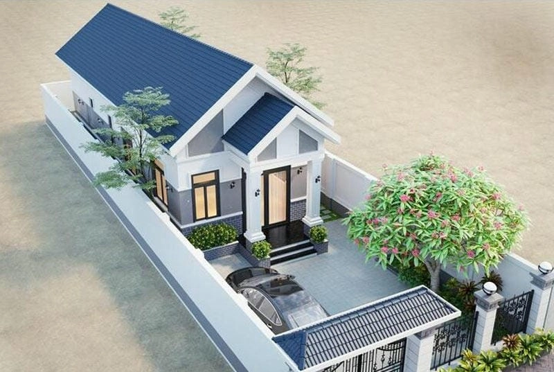 mẫu nhà cấp 4 giả thái tinh giản vẫn giữ nét hiện đại