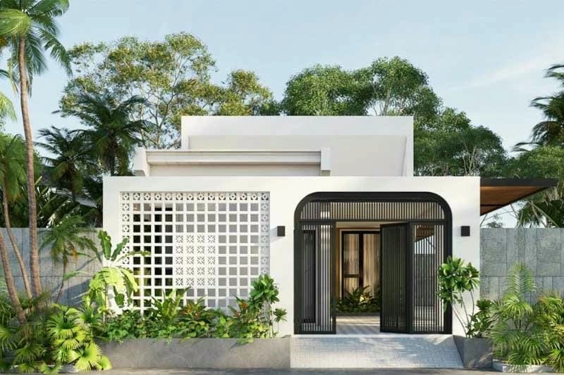 Mẫu đẹp mẫu nhà cấp 4 chiều ngang 7m